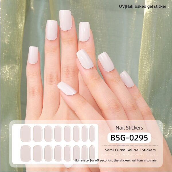 Women's Fashion Simple Semi-curing Gel Nail Sticker - Image 2