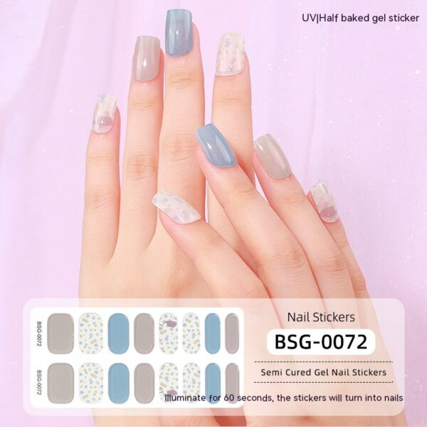 Women's Fashion Simple Semi-curing Gel Nail Sticker - Image 8