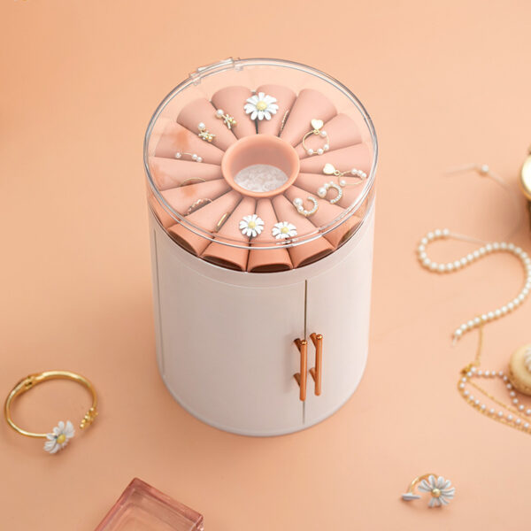 Ight Luxury Necklace Double Transparent Flower Jewelry Box - Image 2