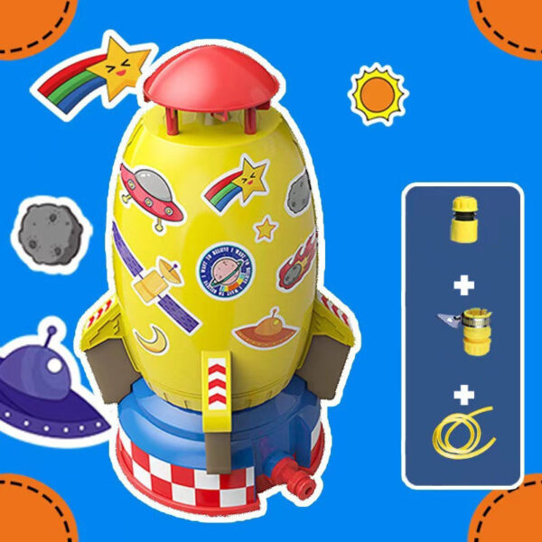 Rocket Launcher Toys Outdoor Rocket Water Pressure Lift Sprinkler Toy Fun Interaction In Garden Lawn Water Spray Toys For Kids Summer Gadgets - Image 5