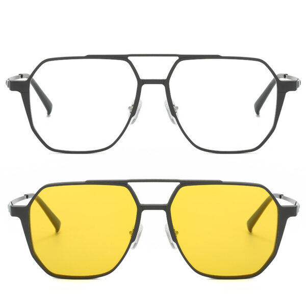 Driving Men's Three-in-one Magnetic Aluminum Magnesium Glasses - Image 3