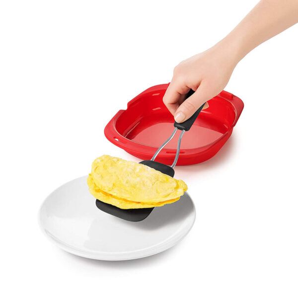 Egg Boiler Poacher Steamer Microwave Oven Silicone Omelette Mold Tool Egg Roll Baking - Image 3