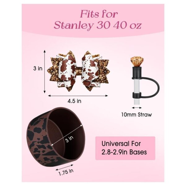 Cup Set Bow Straw With Straw Mouthpiece - Image 2