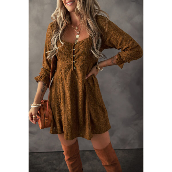 Fashion Loose Ruffled Sleeves Dress Women - Image 6