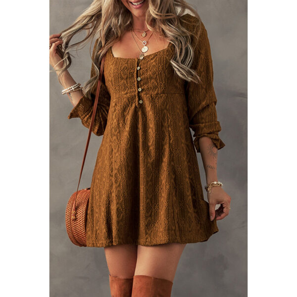 Fashion Loose Ruffled Sleeves Dress Women - Image 2