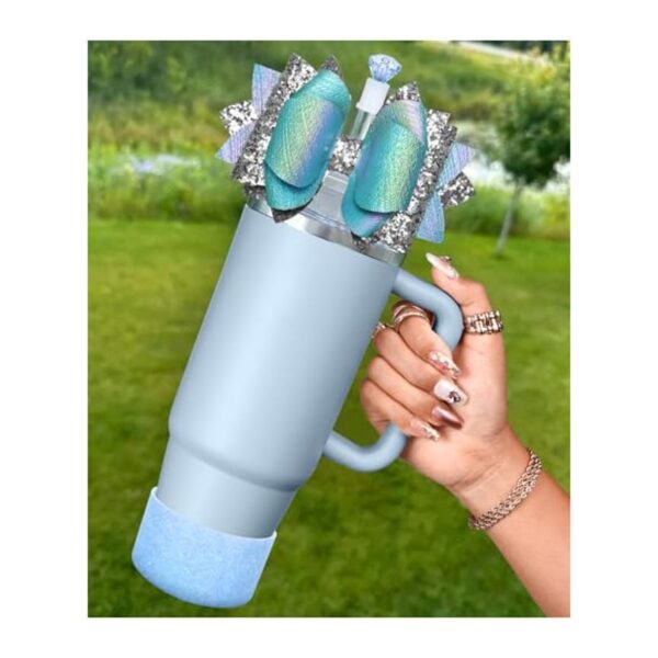 Cup Set Bow Straw With Straw Mouthpiece - Image 8