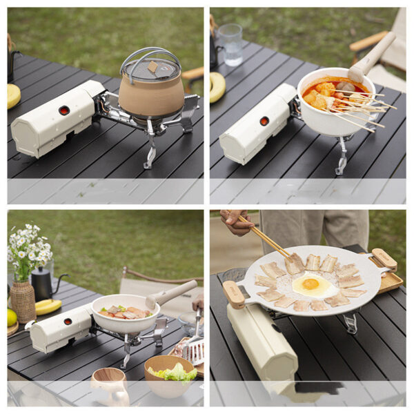 Camping Gas Stove Portable Folding Cassette Stove Outdoor Hiking BBQ Travel Cooking Grill Cooker Gas Burner Food Heating Tool Kitchen Gadgets - Image 8