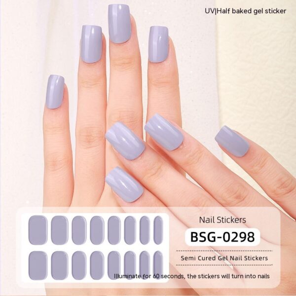 Women's Fashion Simple Semi-curing Gel Nail Sticker - Image 7