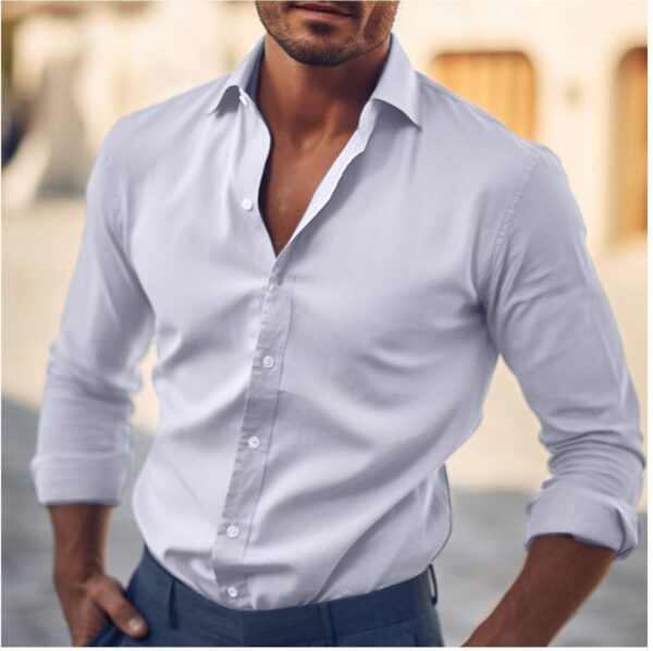 Fashion Personality Men's Business Casual Style Shirt - Image 7