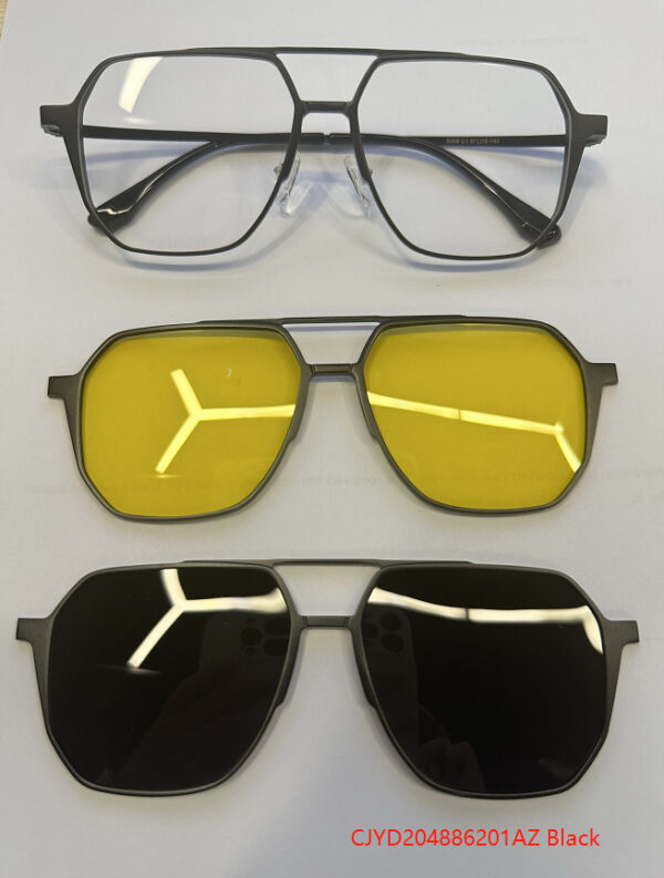 Driving Men's Three-in-one Magnetic Aluminum Magnesium Glasses - Image 6