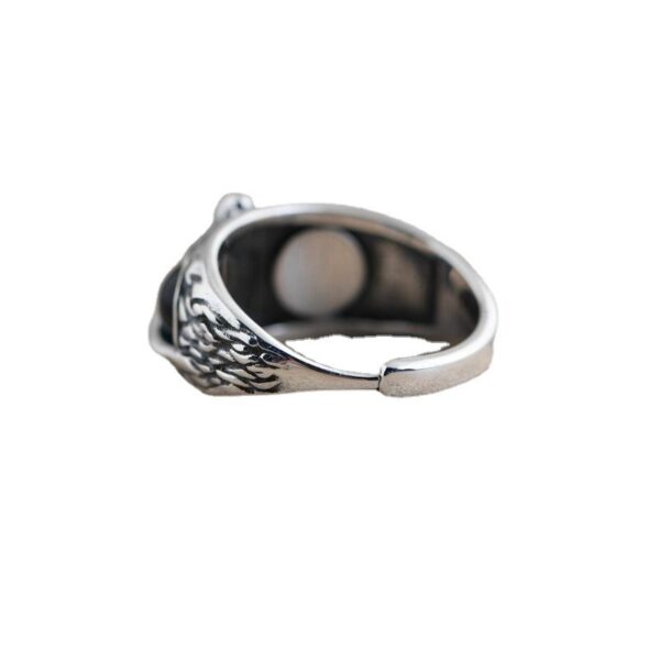 Fashion Vintage Demon Eye Owl Ring For Women  Retro Animal Ring Silver Color Jewelry - Image 2