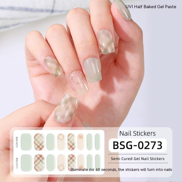 Women's Fashion Simple Semi-curing Gel Nail Sticker - Image 5
