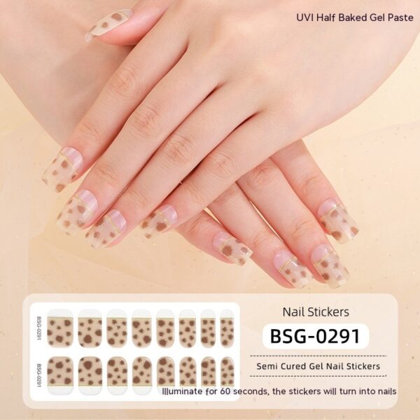 Women's Fashion Simple Semi-curing Gel Nail Sticker - Image 4