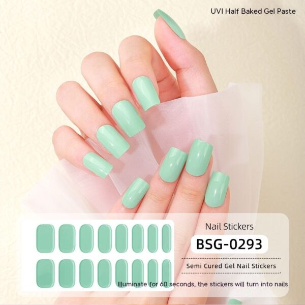 Women's Fashion Simple Semi-curing Gel Nail Sticker - Image 3